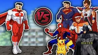Omni-Man vs EVERYONE 2! (Omni-Man vs Superman, Batman, Vegeta, Spider-Man & More) Fight Animation