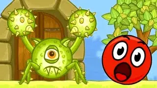 Несносный КРАСНЫЙ ШАР 5. Серия 6. Спасение друзей. Мультик ИГРА Red Ball 5