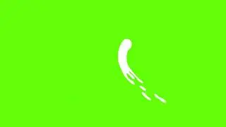 Spiral Abstract Stroke - Green Screen Motion Element