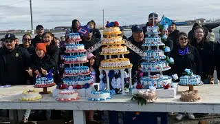 Nalukataq's biggest cake honors whaling crews in Utqiagvik