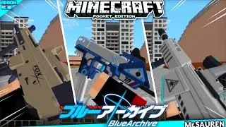Blue archive | 3d guns GDD update❗Mods & Addons Minecraft PE/BE 1.21.23+