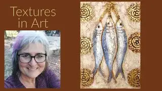 DIY textured artpiece|How to use stencils, texture paste and acrylic paint| 