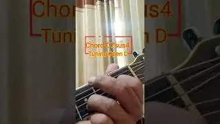 Guitar Chord D7Sus4 ( Tuning Open D  )