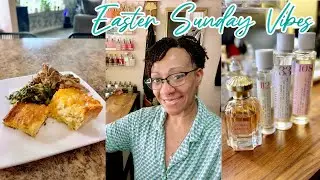 EASTER VLOG | COOKING DINNER, CLEANING & EVENING WIND DOWN