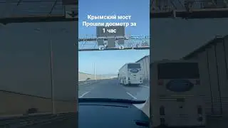 Досмотр на Крымском мосту. 