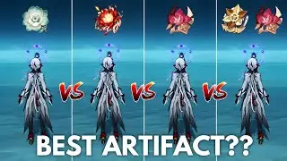 Best Artifact For C0 Arlecchino Gladiator vs Crimson? Genshin Impact