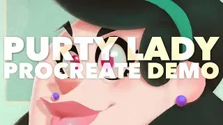 Ep. 247| Purty Lady - Procreate 5 Demo (Noise Brush?!)
