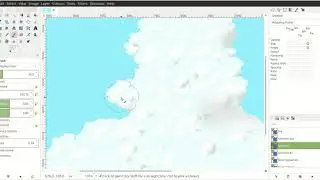 GIMP - Painting clouds 01