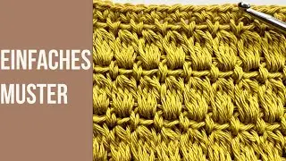 Einfaches Häkelmuster geeignet für Decken, Schals und Co #easycrochetpatterns #crochetblanket