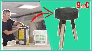 Un tabouret en béton DIY : ultra facile et costaud 😍