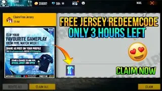TODAY REDEEM CODE | JERSEY REDEEM CODE IN FREE FIRE