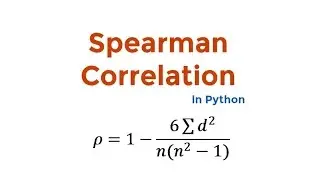 Spearman Rank-order Correlation: Using SciPy package in Python