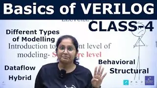 Basics of VERILOG | Different Type of Modelling - Dataflow, Behavioral, Structural, Hybrid | Class-4