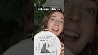Data viz embroidery #shorts