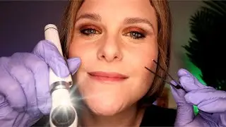 ASMR Sinus & Nose Exam With Cleaning: Something’s Stuck Up Your Nose!!
