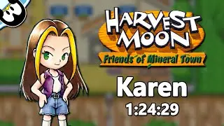 [Former WR] Harvest Moon: Friends of Mineral Town - Karen Marriage Speedrun in 1:24:29