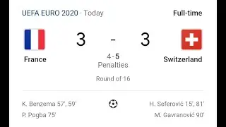 France vs Switzerland  Extended Highlights UEFA EURO 2020  2021 Knockout  France 4 - 5 Switzerland