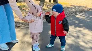 мне не с кем общаться? как прододим время с годовасиком 😁 с Ваней на велике🚲 VLOG