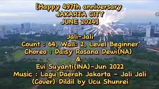 HAPPY 497TH ANNIVERSARY JAKARTA | JALI JALI LINE DANCE | CHOREO BY EVI SUYANTI & DAISY ROSANA DEWI