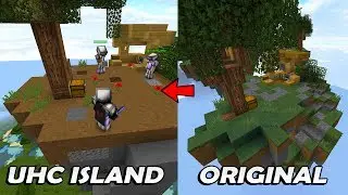 building a minecraft skywars map in a hypixel uhc game