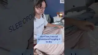 How To Clean And Dry A Weighted Blanket #shorts