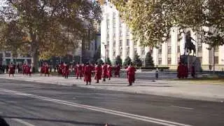Парад Казаков, Смена караула. Танец с саблями, ул.Красная, г.Краснодар. Cossacks in Krasnodar.