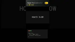 HyperText: Dynamic Text Animation for Flutter