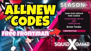 FREE CODE TO GET FRONTMAN ON SQUID GAME X | Roblox Squid Game X