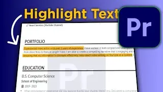 How to Highlight Text in Premiere Pro || video editing 2024  || Noori Services