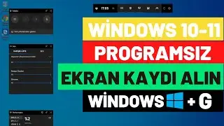 Windows Ekran Görüntüsü Alma Programsız / Windows Ekran Kaydı Alma