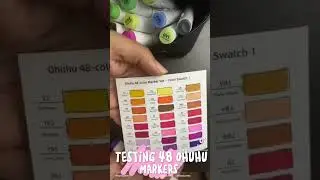 Ohuhu 48 Markers Test #ohuhu #art #artist #artwork #markers #painting #review #creative #drawing