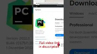 download and install pycharm 