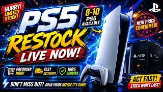 PS5 RESTOCK 2026 |🔥Available Stock (8-10 Units) | New Price & Preorder Guide