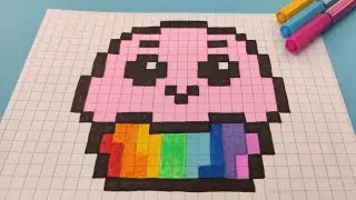 TUTO PIXEL ART - Comment dessiner un Cupcake kawaii en pixel