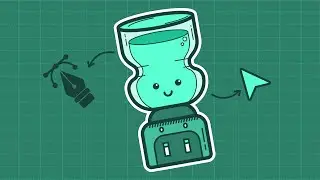 Gini Cara Pen & Direct Selection Tool Bekerja untuk Doodle Microstocker