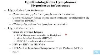 Virus et Lymphomes partie 07: épidémiologie et hypothèses infectieuses
