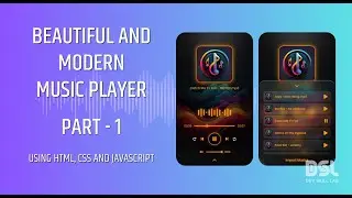 Cool Music Player - Part  1 | HTML CSS JAVASCRIPT