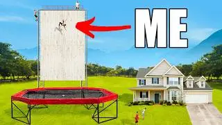Worlds Biggest Trampoline Wall
