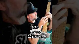 7-string Slap Tapping Solo Guitar Madness 😎🎸🤟🏿Ibanez Q547 Guitar #guitar #ibanez #guitarslap