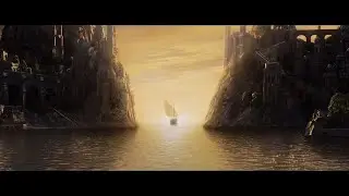 into the west from  Lord of the Rings mockup