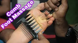 This Is Called Heaven | ASMR Foot Massage With Comb | Deep Tissue Foot Massage | Home ASMR Clinic