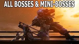 Sekiro: Shadows Die Twice -  All Bosses & Mini-bosses (No Damage & All Endings)