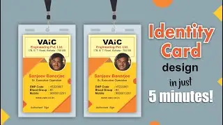 Creative ID Card Design Ideas | Modern Identity Card Design | CorelDRAW Tutorials | Techpro Deb