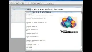 Built-in- String Functions in Visual Basic 6.0 (  In  Tamil  )  Welcome all