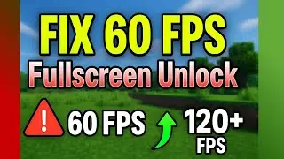 Minecraft Stuck/cap at 60 FPS Even on Good PC? (EASY FIX) Even on Fullscreen