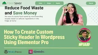 How to create Sticky header in wordpress using elementor pro
