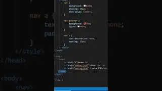 NAV Tag in HTML