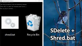 Drag and Drop Secure File Delete (SDelete + .bat file)