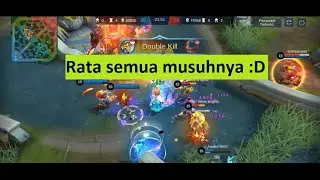 Iseng mabar Mobile Legends dibacotin lawan ? late game rataaaa :D