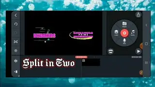 ● Split in Two Text Animation Effect | Revealed in [ Kinemaster Tutorial ]
